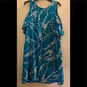 Turquoise Floral Dress 16